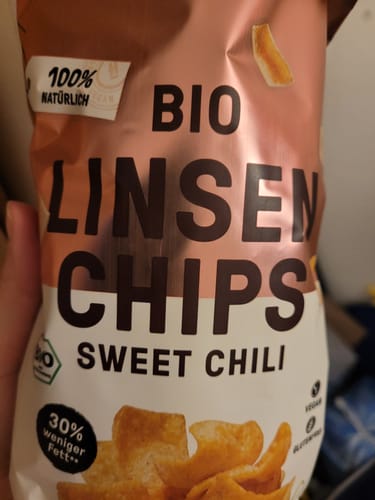 Customer photo review of Bio Linsen Chips Sweet Chili
