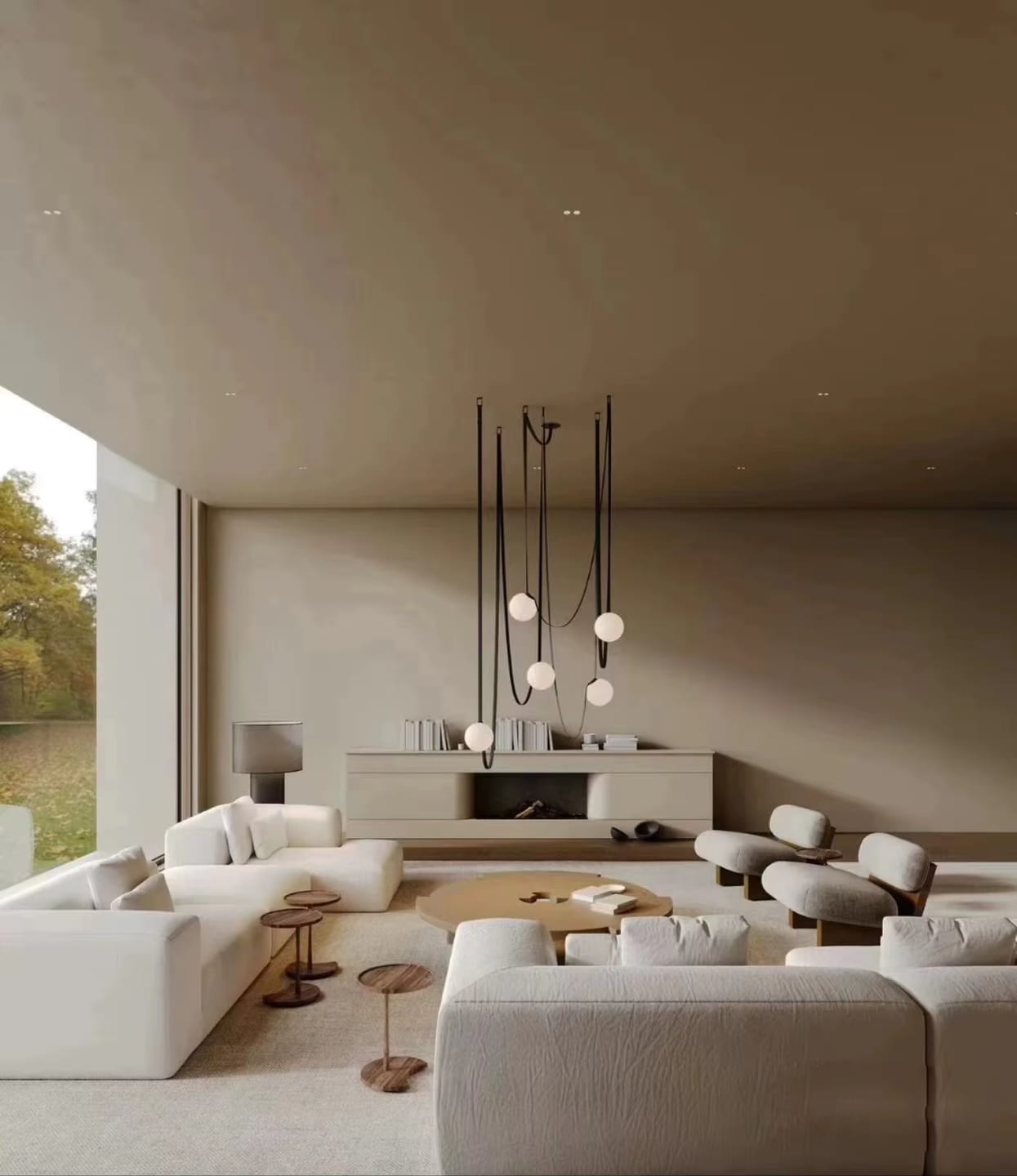 Customer photo review of WOMO Globe Leather Pendant Light-WM2311