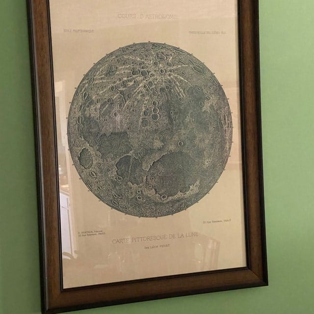 Customer photo review of Old Moon Illustration, 1888 by Leon Fenet - French Lunar Chart Lithograph