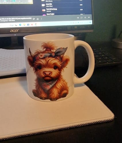 Customer photo review of 330ml (11oz) Mok Wit Glans 36x voor sublimatie