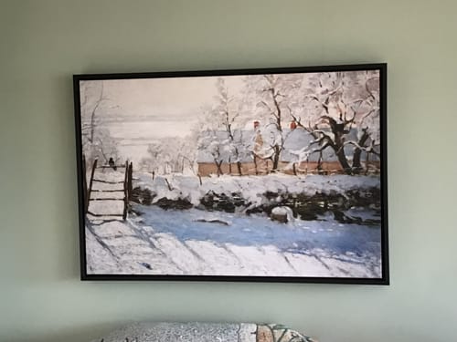 Customer photo review of The Magpie (1868–1869) by Claude Monet