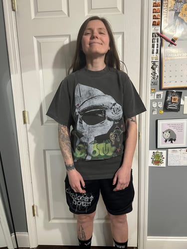 Customer photo review of "Metal Fingaz" DOOM T-Shirt