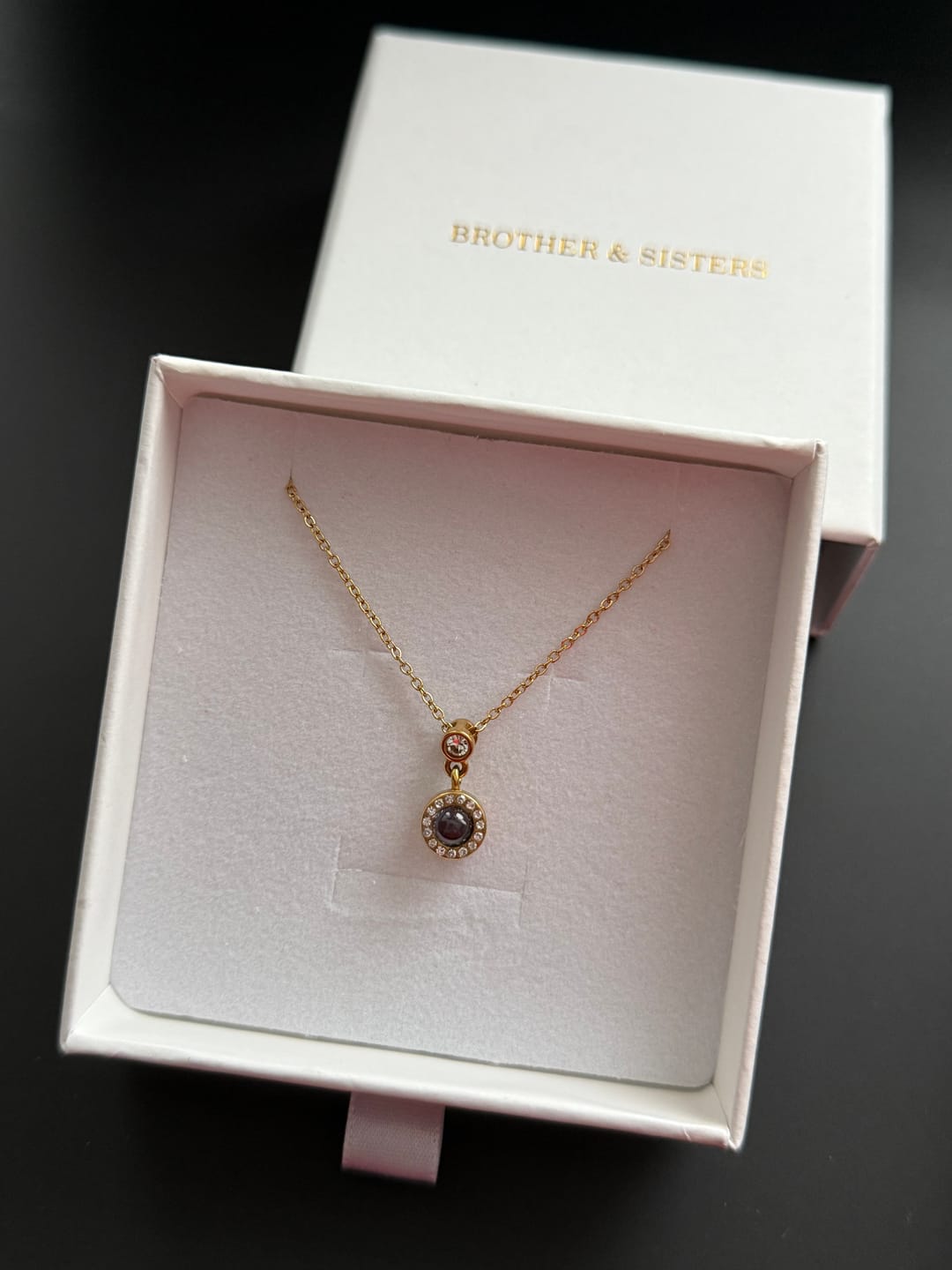Customer photo review of Halo Photo Necklace