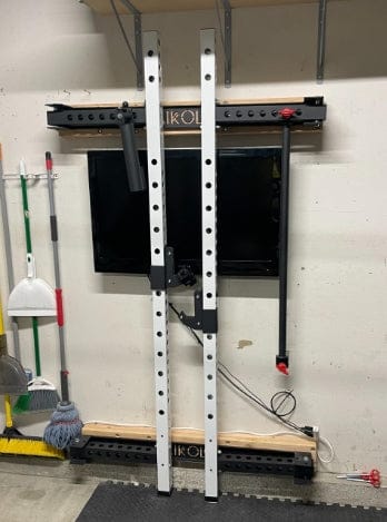 Customer photo review of FOLDGYM™ Wall Mounted Folding Squat Rack
