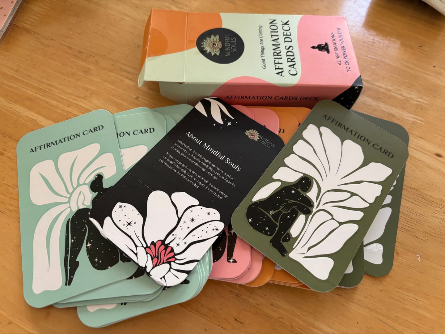 Customer photo review of Affirmation Cards Deck