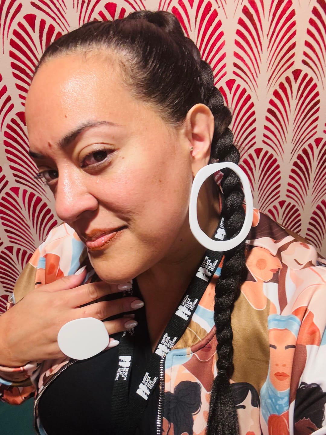 Customer photo review of Basics. Never Basic - Hoop Earring - 24 Colorways