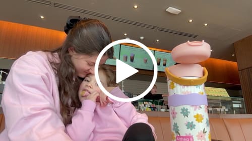 Customer video review of Lifelong Bestie,  Mommy & Me Sweatshirts - Pink Trendy Sweatshirt