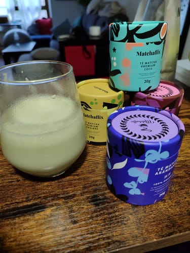 Customer photo review of Pack Sabores - Té Matcha Premium 100% Degustación