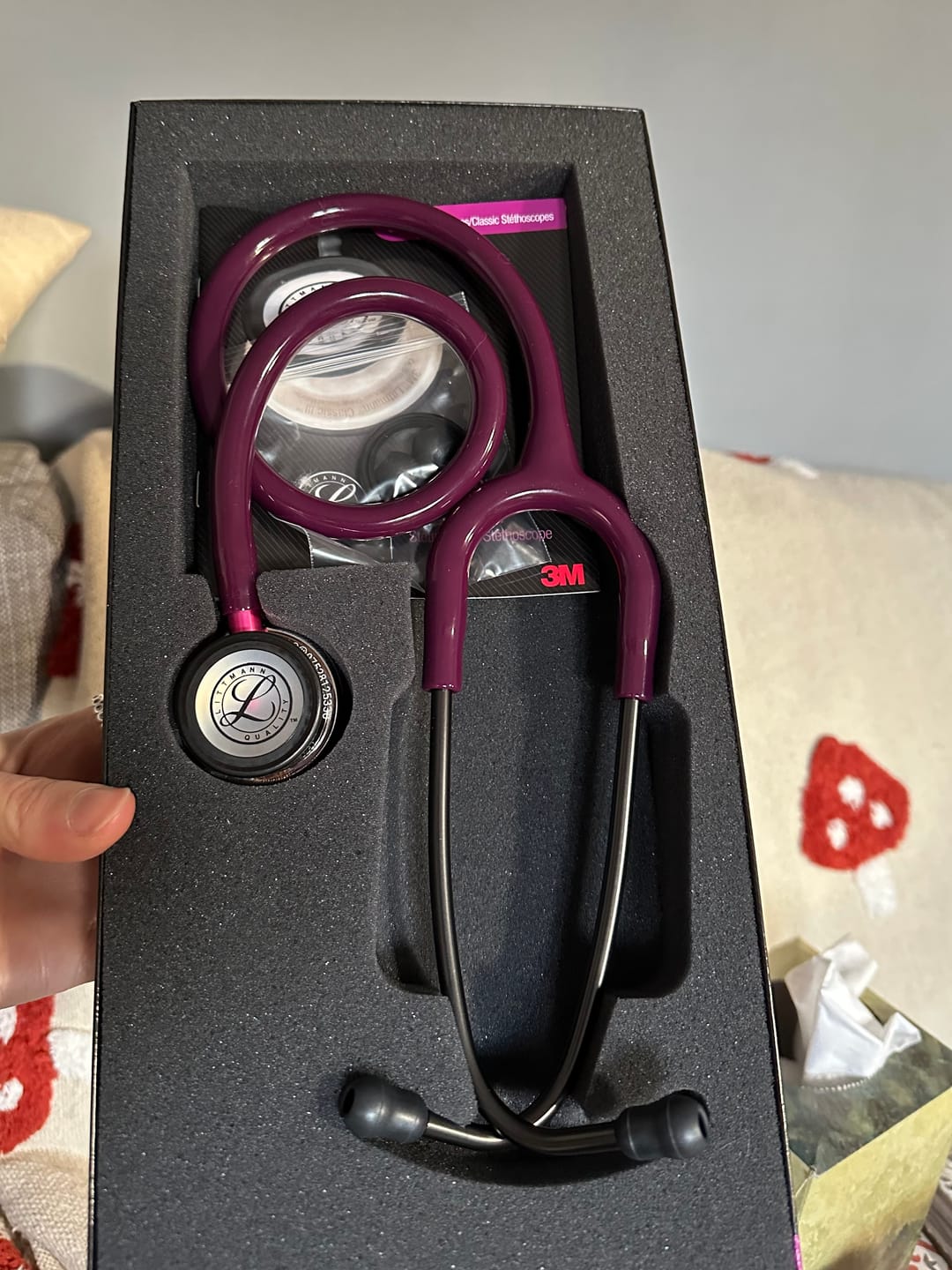 Customer photo review of Littmann Classic III Monitoring Stethoscope: Mirror & Plum - Pink Stem 5960