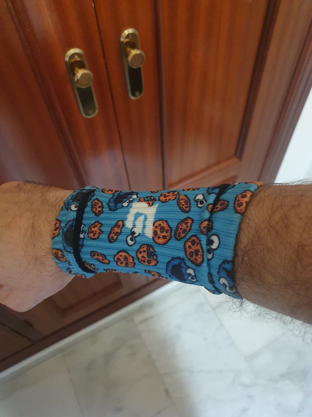 Customer photo review of Muñequeras Cross Training Cookie