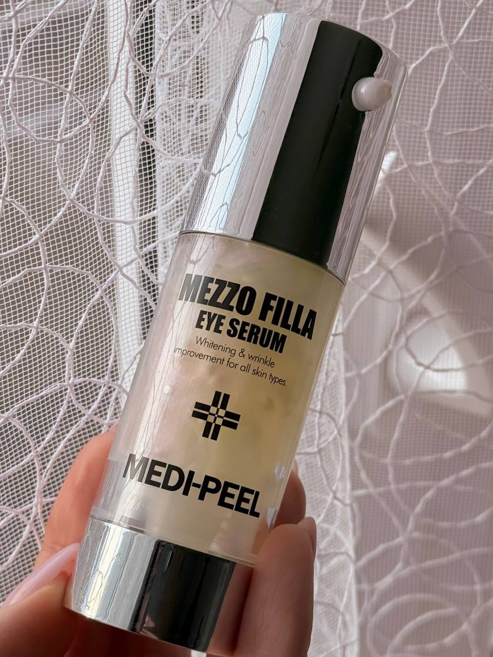 Customer photo review of Pretnovecošanās serums ādai ap acīm ar peptīdiem Medi-Peel Mezzo Filla Eye Serum