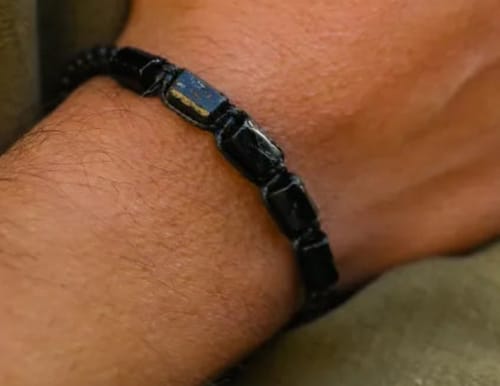 Customer photo review of Bracelet Homme Tourmaline Noire