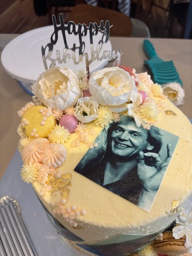 Customer photo review of Photo Collage - Custom Edible Icing Image