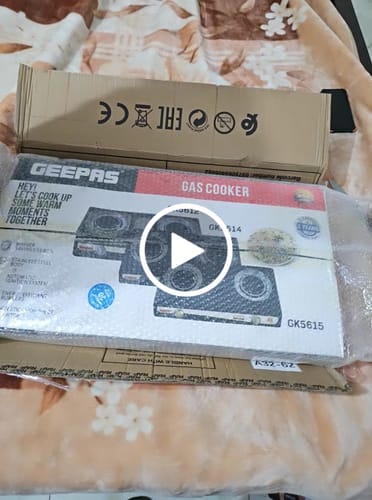 Customer video review of Geepas Gas Cooker GK5614 & GK5612
