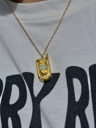 Customer photo review of Sweet Talker Necklace Gold