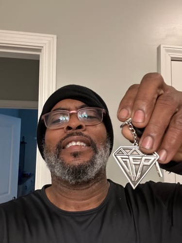 Customer photo review of DIAMOND KEYCHAIN