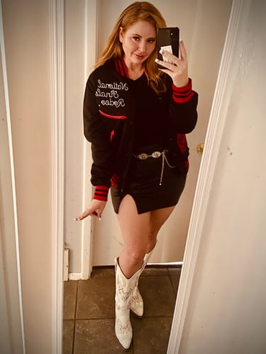 Customer photo review of Black Classic NFR Bomber
