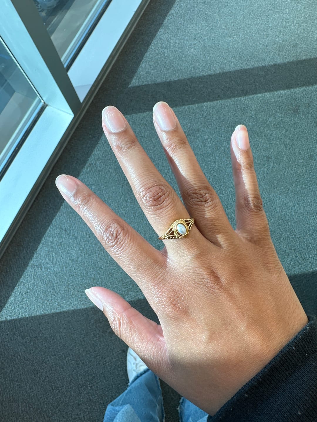 Customer photo review of Vintage Royal Pearl Ring