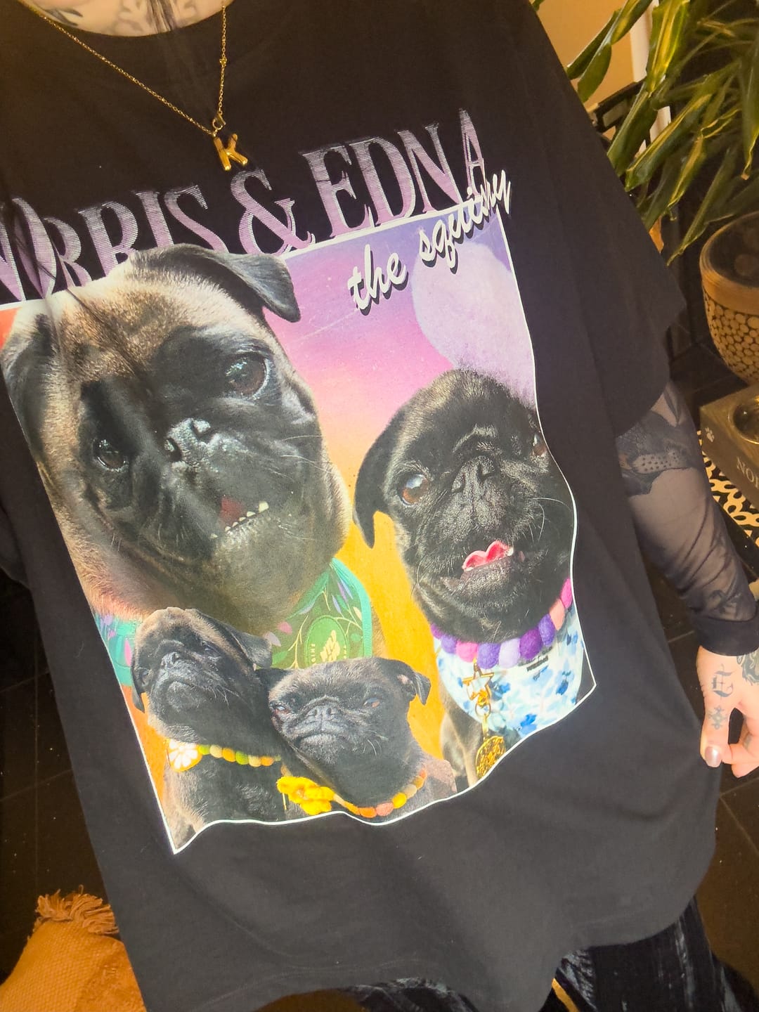 Customer photo review of Personalised Homage Tee | Cosmic
