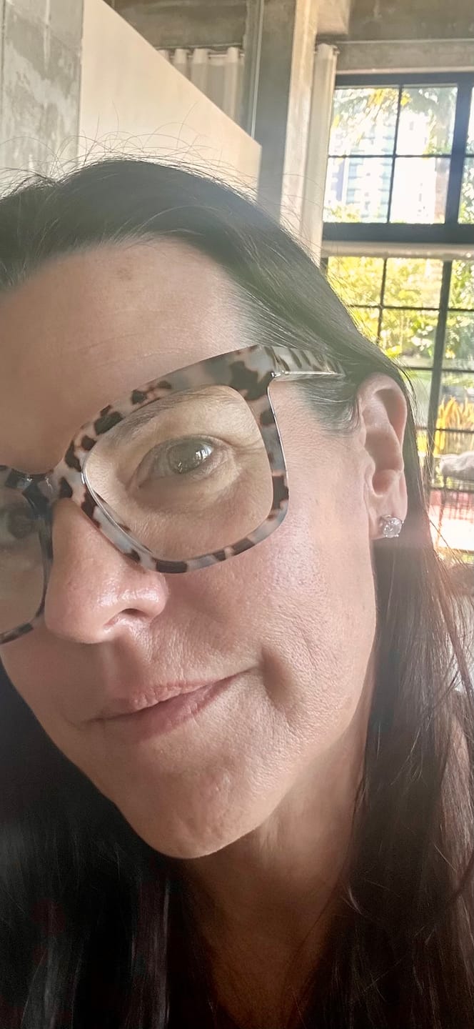 Customer photo review of Round Solitaire Stud Earrings - Moissanites