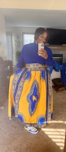Customer photo review of Dashiki Long skirt- SGRHO