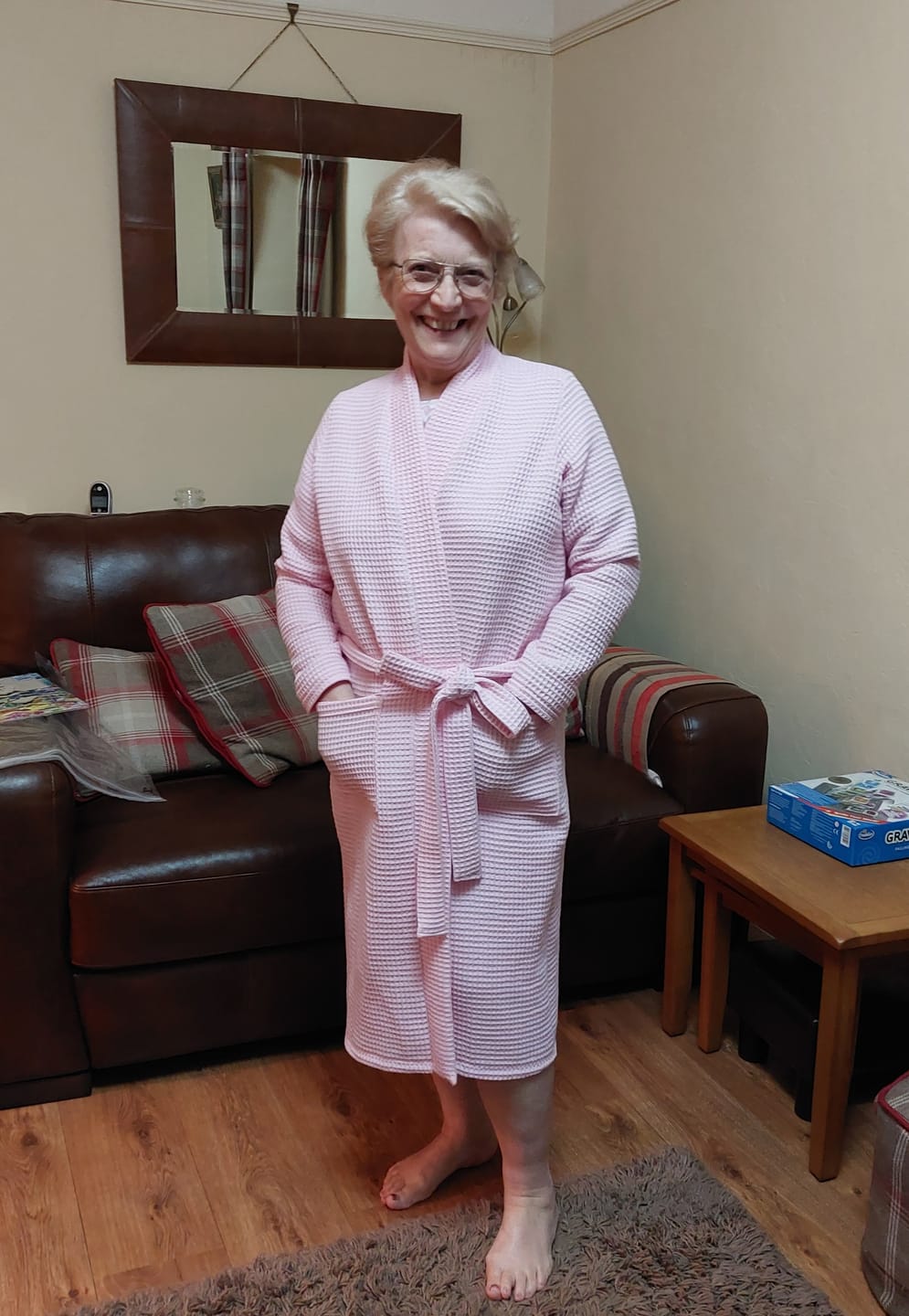 Customer photo review of 100% Cotton Waffle Fabric