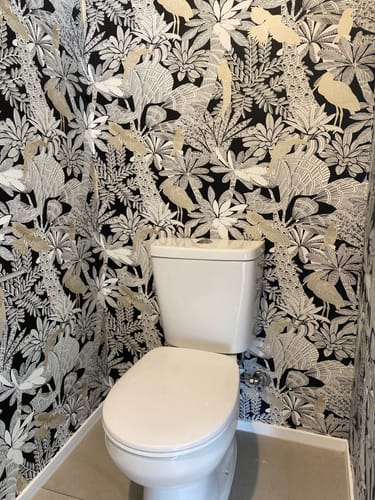 Customer photo review of Riviera Wallpaper - Noir Or