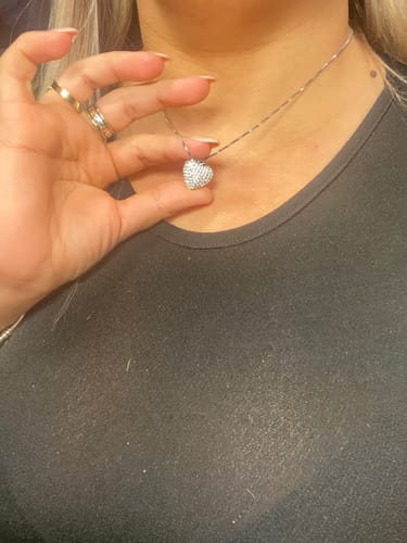 Customer photo review of Forever In My Heart Urn Necklace