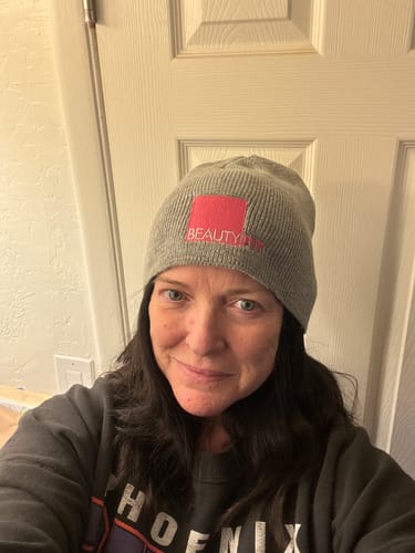 Customer photo review of 'BeautyFit' Beanie Cap