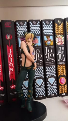 Customer photo review of 17CM Anime Figure Kujo Jotaro Jolyne Cujoh JoJo's Bizarre Adventure PVC Standing Model Toys Collection