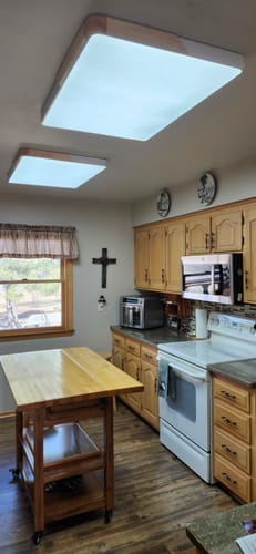 Customer photo review of Rectangle LED Flush Mount Light