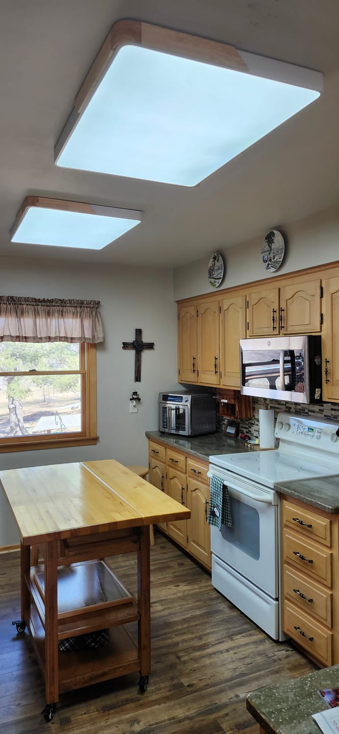 Customer photo review of Rectangle LED Flush Mount Light