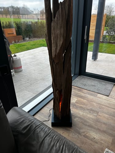 Customer photo review of Teakholz Stehlampe ALMA | Höhe 180 cm