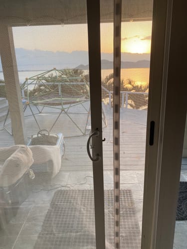 Customer photo review of Custom Magnetic Screen Door Left Side Opening