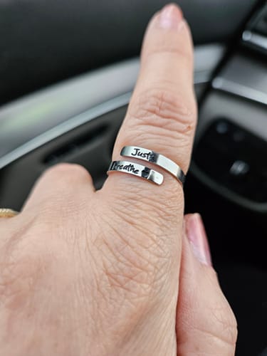 Customer photo review of Just Breathe Ring