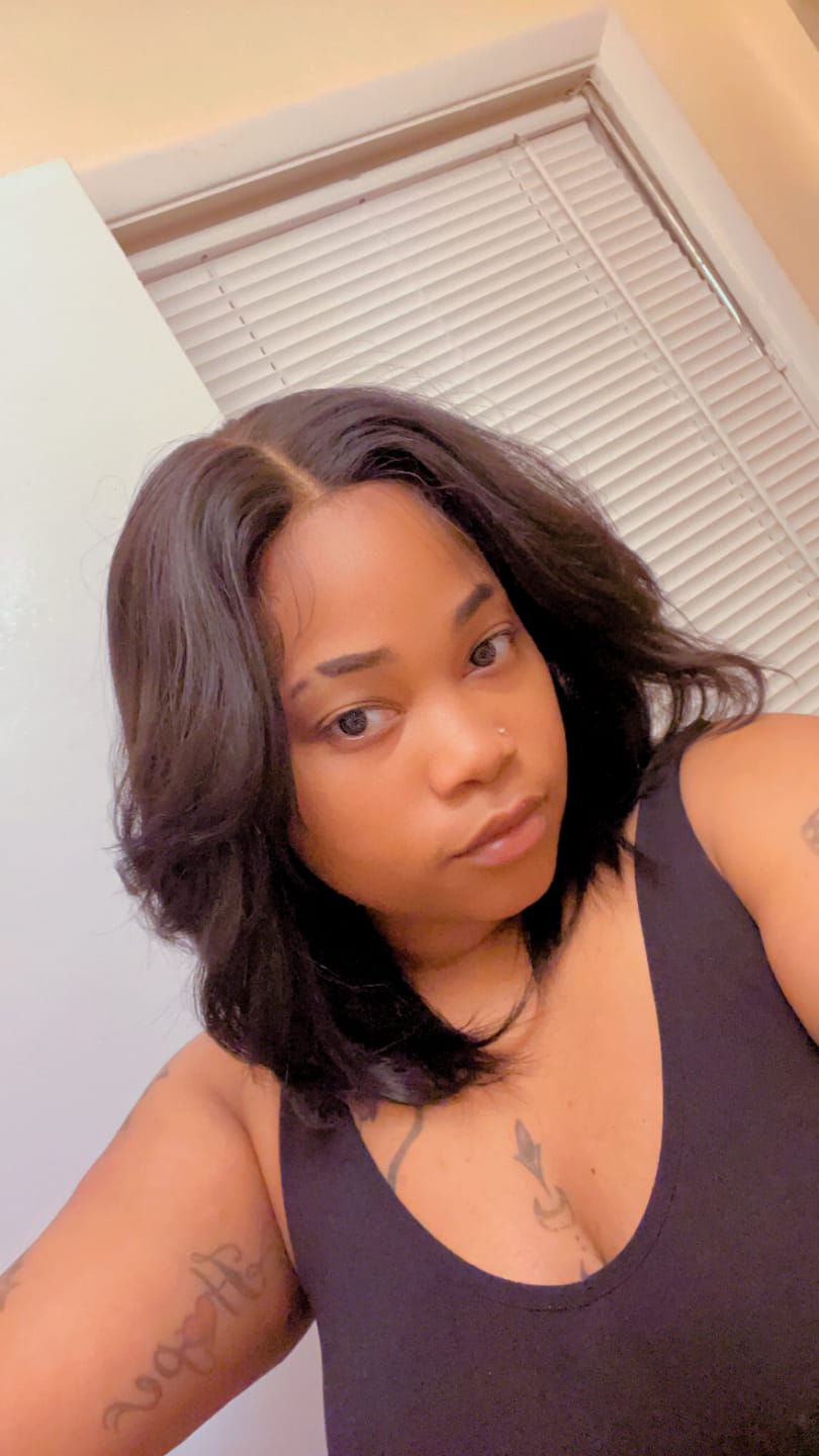 Customer photo review of Sensationnel Dashly Salt & Pepper Synthetic Hair 4" Deep Part HD Lace Front Wig - SP LACE UNIT 3