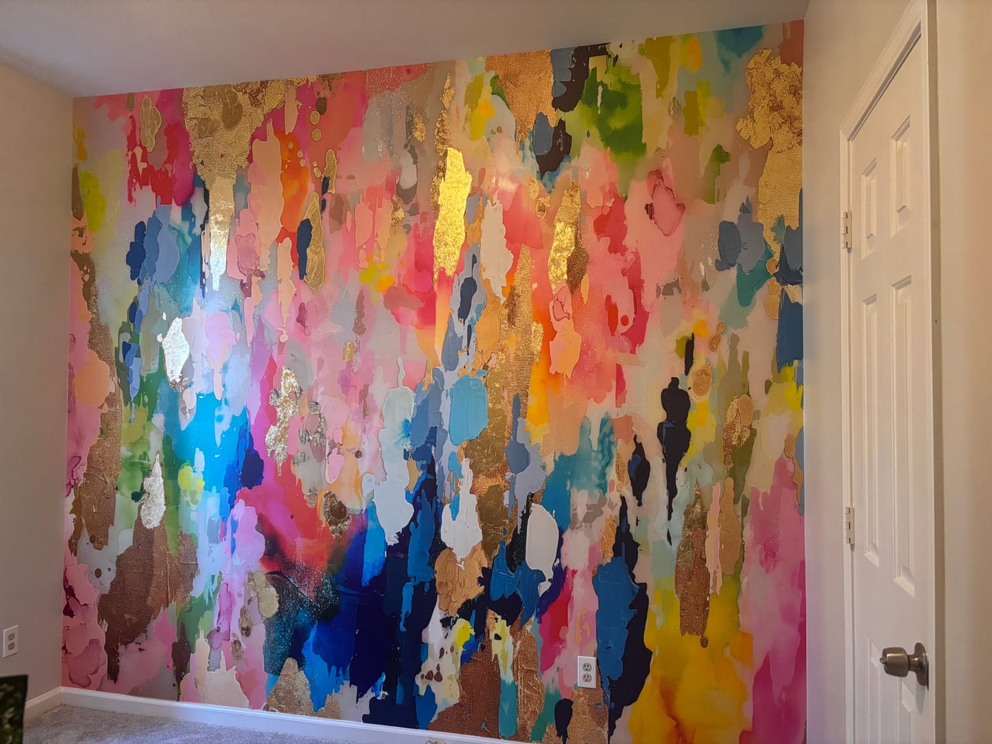 Customer photo review of "Sprinkles" Oversized Wall Mural