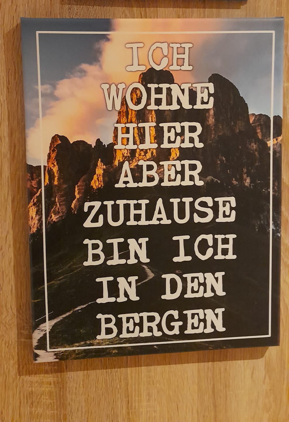 Customer photo review of Zuhause Premium Leinwand
