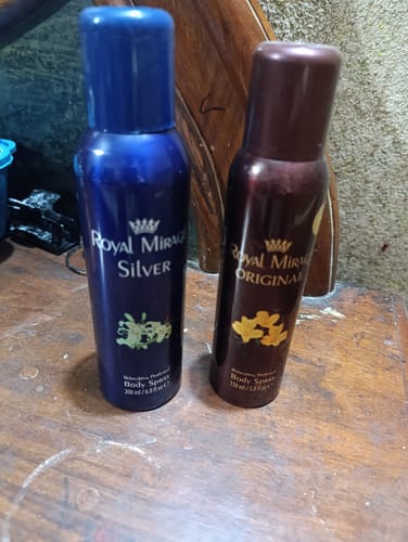 Customer photo review of Royal Mirage Silver Perfumed Body Spray 200ml