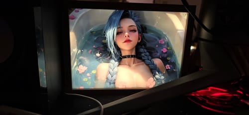 Customer photo review of League of Legends Arcane Jinx LED Light Painting Frame Night Light Gift