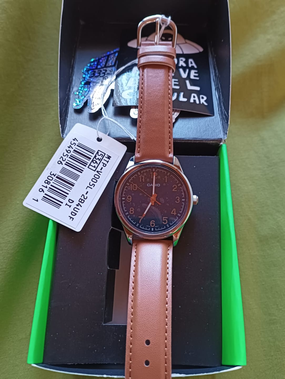 Customer photo review of Reloj Casio Análogo MTP-V005L-2B4UDF Correa de Cuero