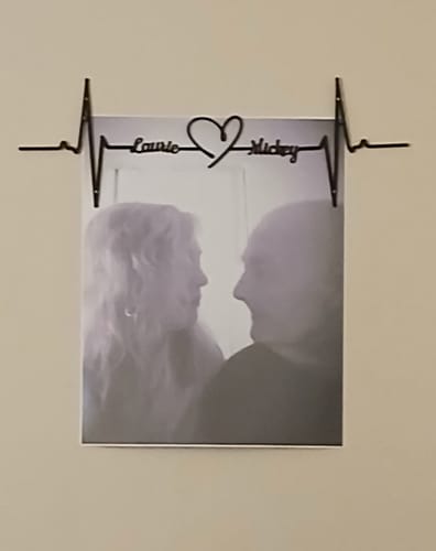 Customer photo review of Metal  Heartbeat Wall Decor