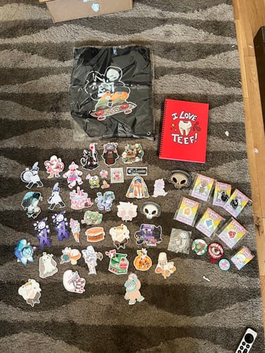 Customer photo review of Gore Angel Enamel Pins