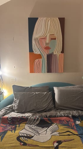 Customer review photo for Plaster Art Texture Painting #SG256