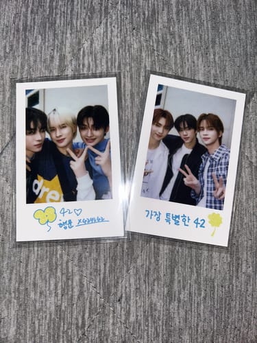 Customer photo review of PREMIUM PHOTOCARD SLEEVES - PINK VERSION (61x91MM)