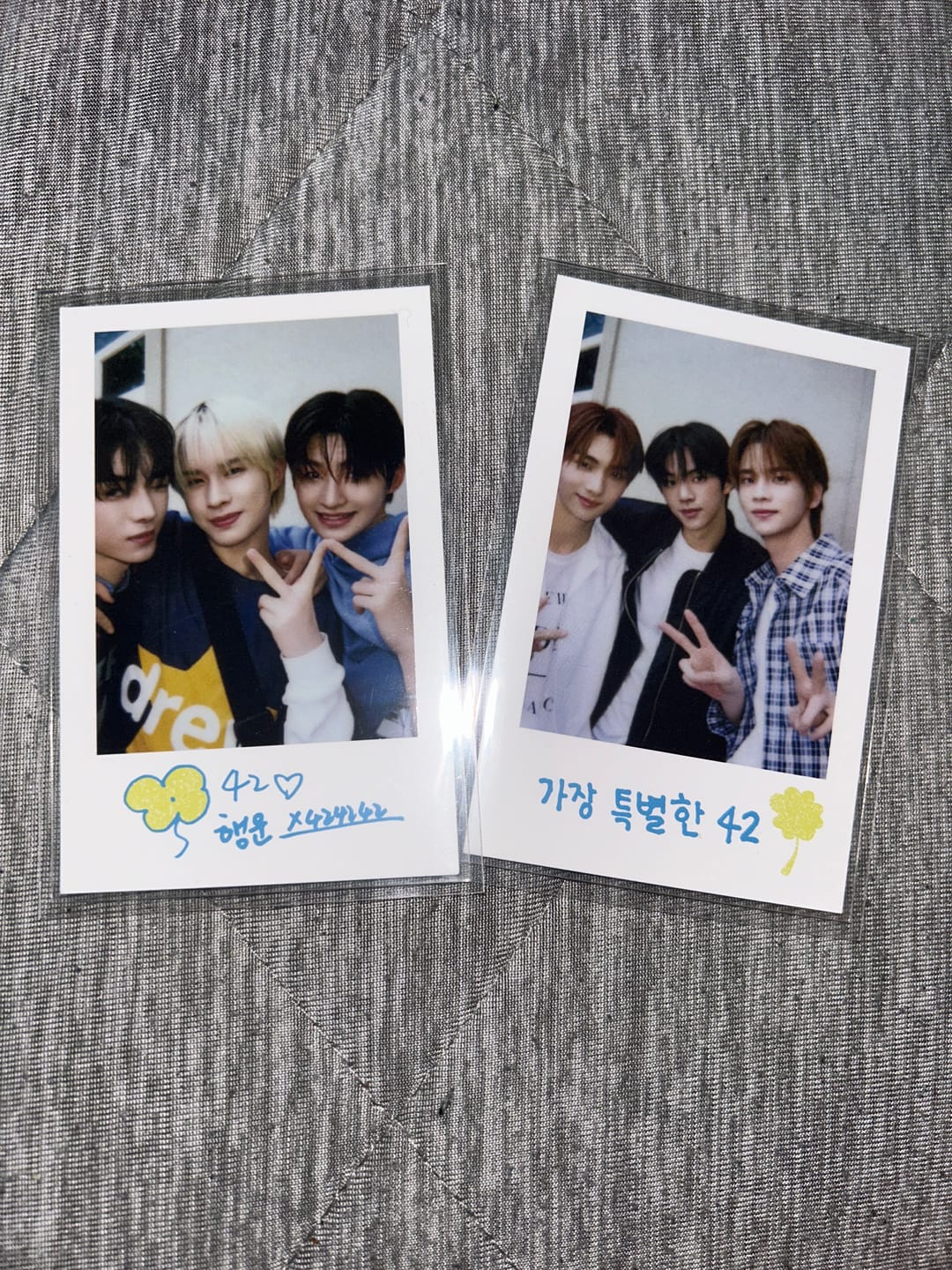 Customer photo review of PREMIUM PHOTOCARD SLEEVES - PINK VERSION (61x91MM)
