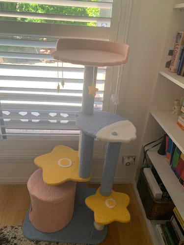 Customer photo review of Stylish Cat Tree Climbing Frame with Scratching Posts - 'Enjoy The Sea'