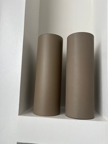 Customer photo review of KHAKI FLOWER VASE- L  DP201200DL