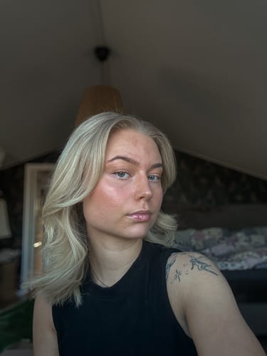 Customer photo review of Blush & Lips Stick - Shimmering Coral