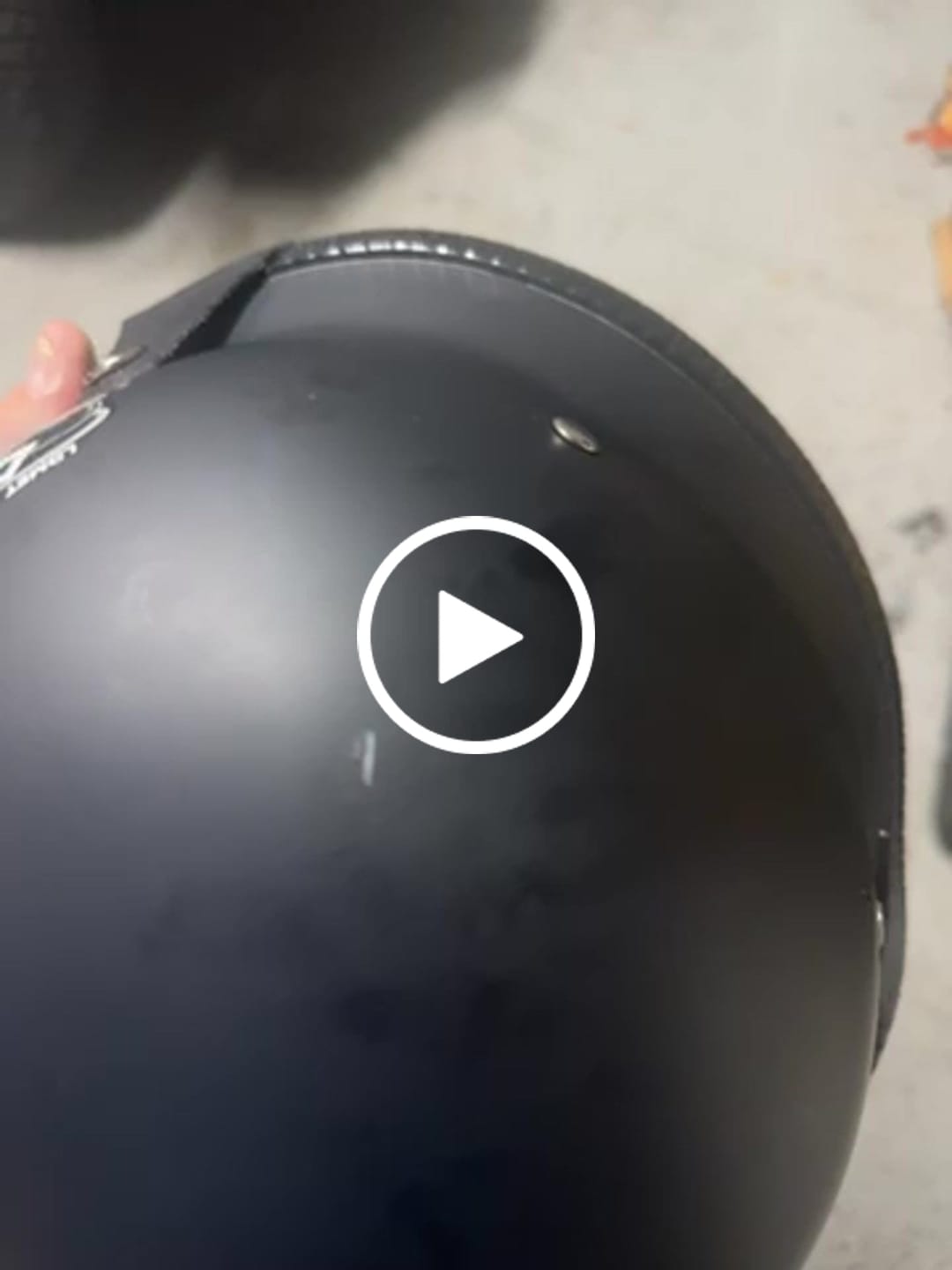 Customer video review of Mayan Style Half Helmet Lightweight Face German Style DOT Helmet - Matte Black